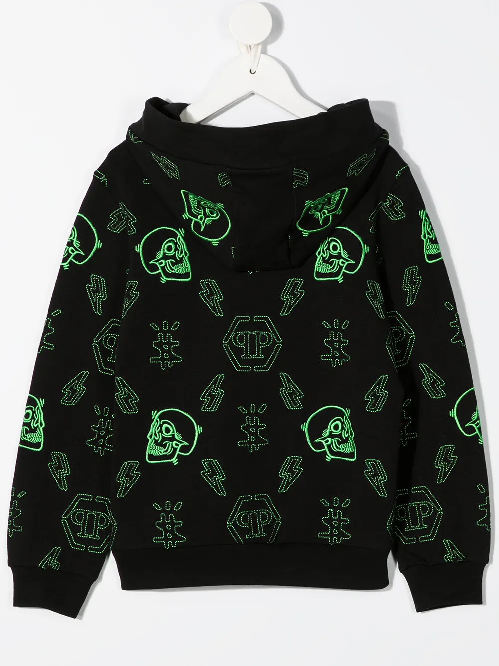 фото Philipp plein junior худи с вышивкой skull