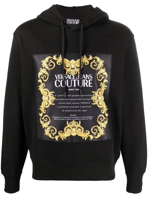 Hoodie à logo imprimé - Versace Jeans Couture - Modalova