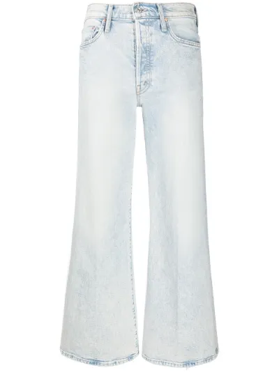 Sale MOTHER mid-rise flared jeans blue 