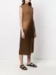 Theory panelled high-neck midi dress