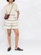 Image 2 of Brunello Cucinelli stripe-pattern high-waist shorts