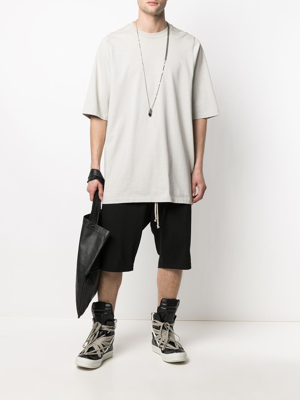 Rick Owens DRKSHDW Shorts met verlaagd kruis - Zwart