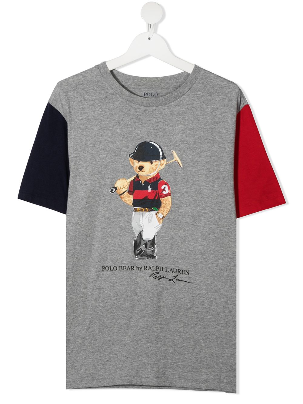 фото Ralph lauren kids футболка polo bear в стиле колор-блок