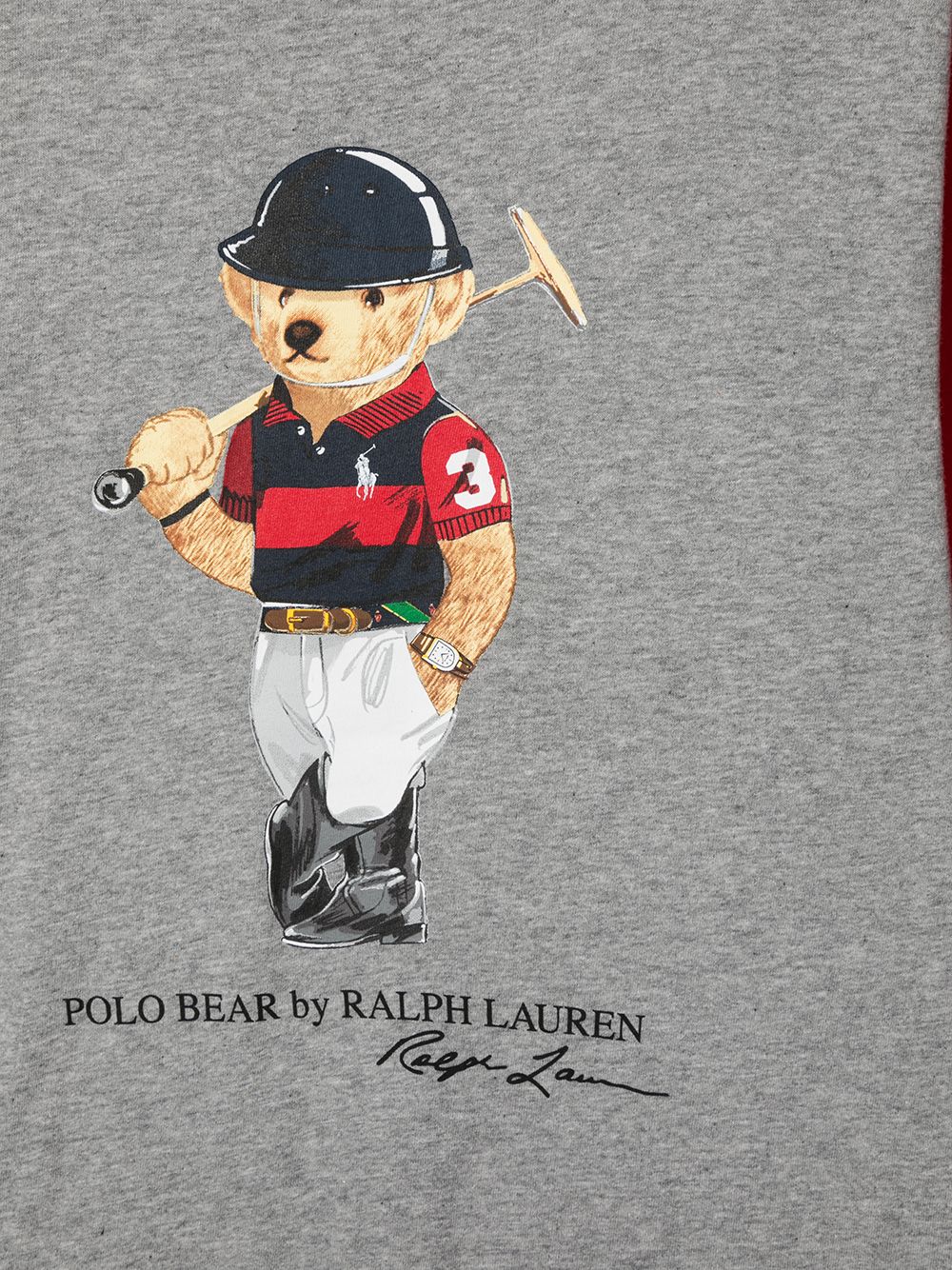 фото Ralph lauren kids футболка polo bear в стиле колор-блок