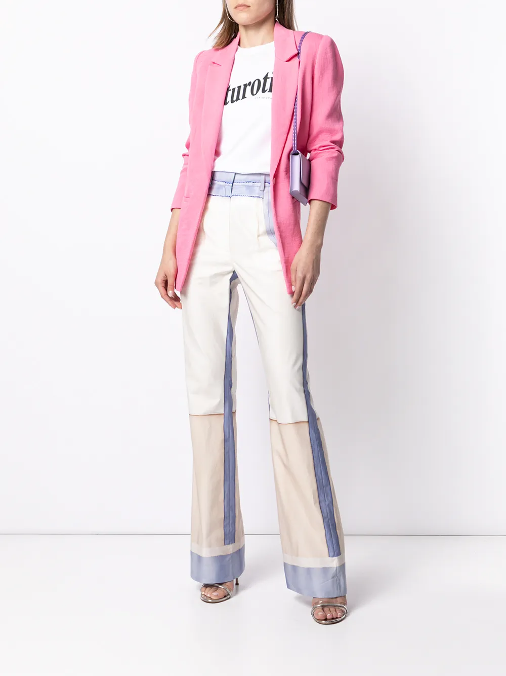 Image 2 of Moschino high-rise panelled jeans