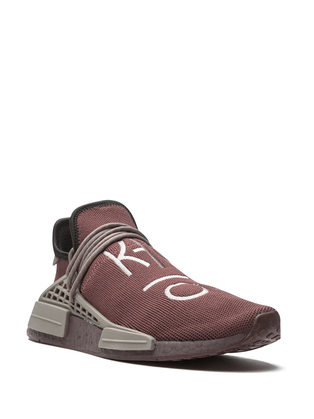 Shop Adidas Originals X Pharrell Human Race Nmd "chocolate" Sneakers In Brown