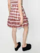 Molly Goddard Ella tartan ruffled mini skirt