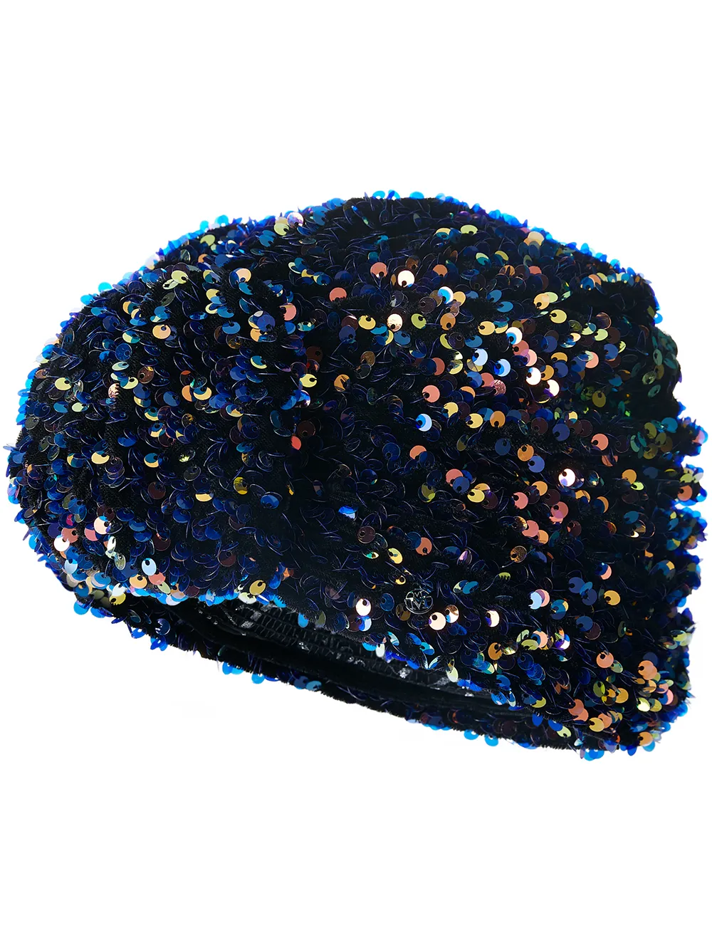 

Maison Michel Helen sequin-embellished knotted hat - Black