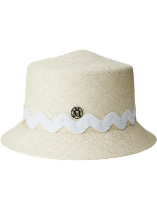 Maison Michel Arsene straw bucket hat 