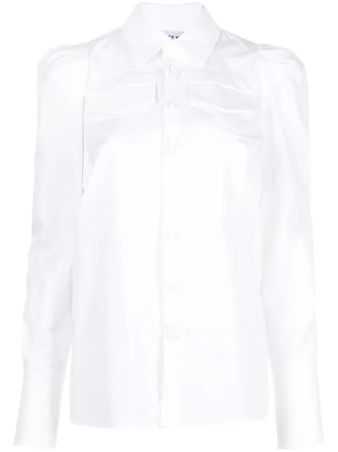 Dice Kayek cotton poplin long-sleeved shirt
