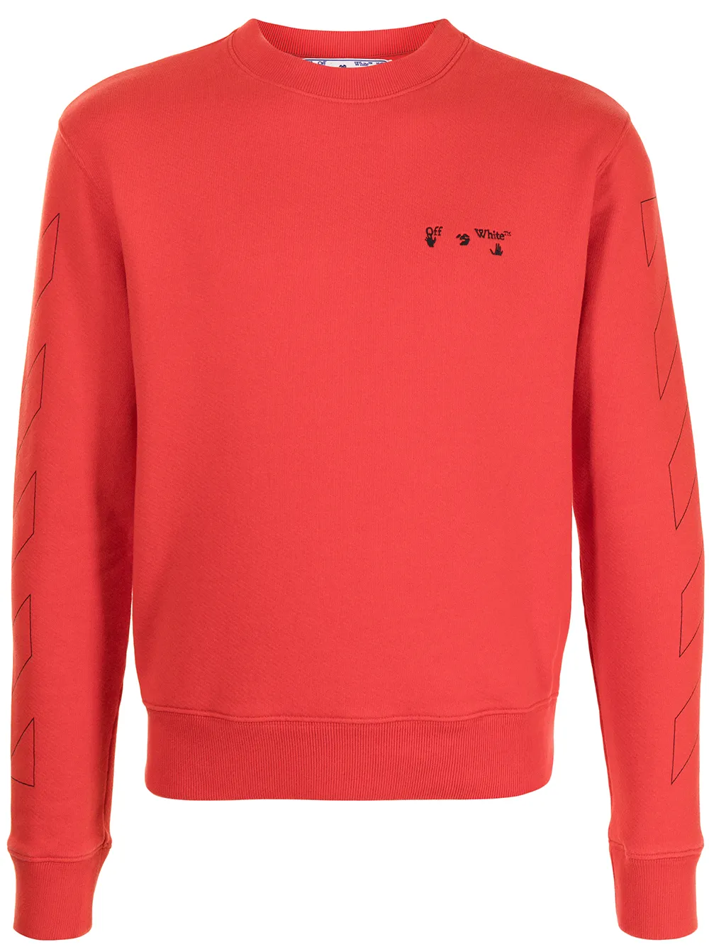 Click to view more detailed imagery on our partner's website Off-white Logo-print Sweatshirt In Red