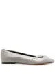 Image 1 of Tila March Shoreditch snakeskin effect ballerinas