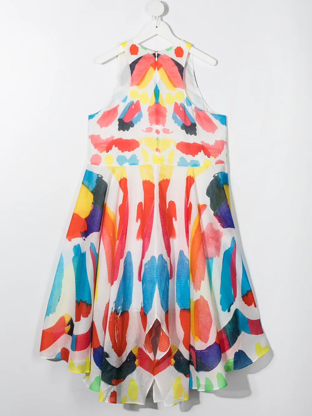 фото Stella mccartney kids платье с абстрактным принтом и асимметричным подолом