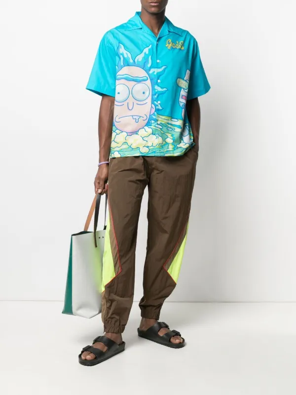 Gcds Rick and Morty camp collar shirt 