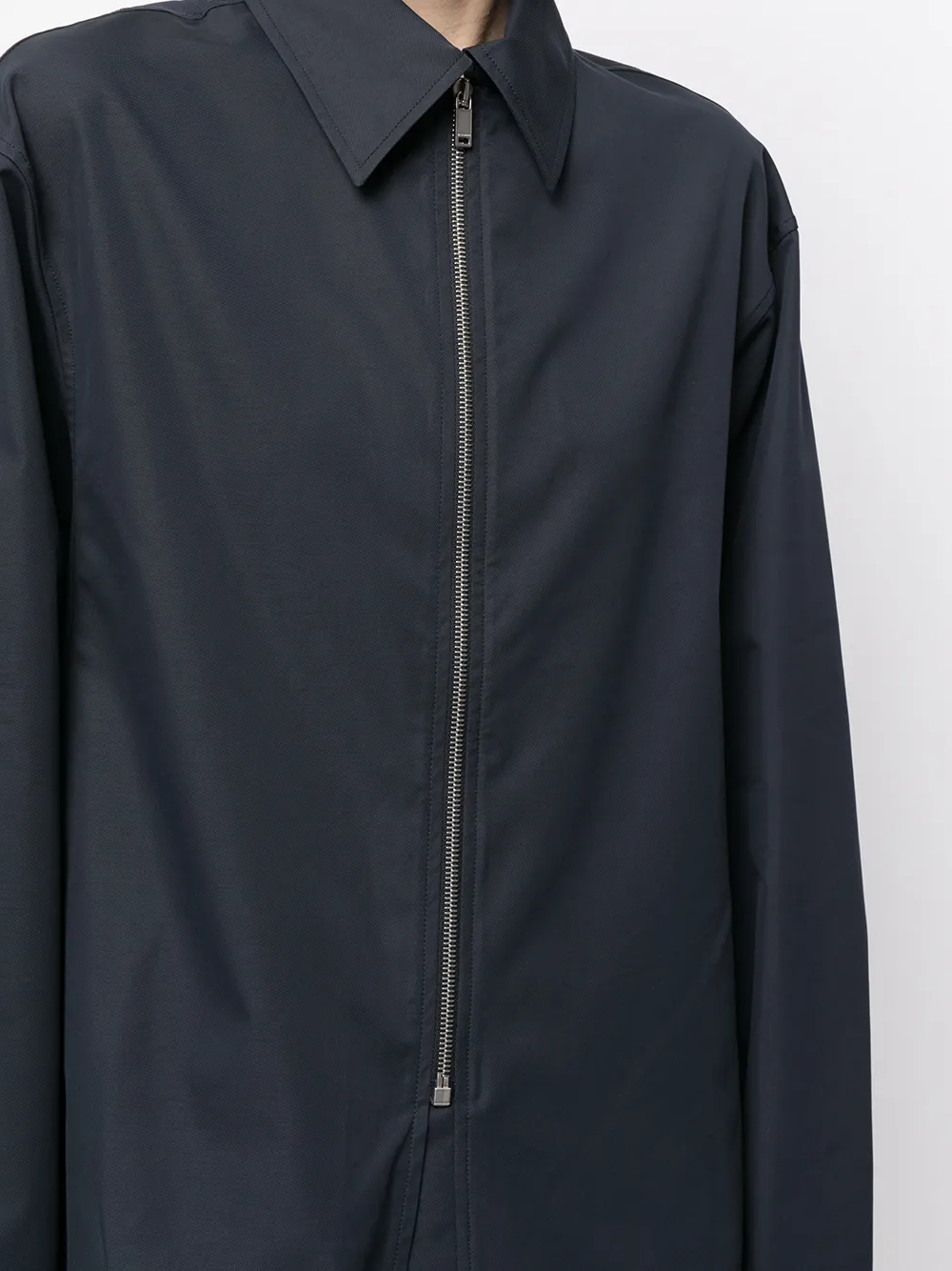 фото Jil sander рубашка на молнии с длинными рукавами