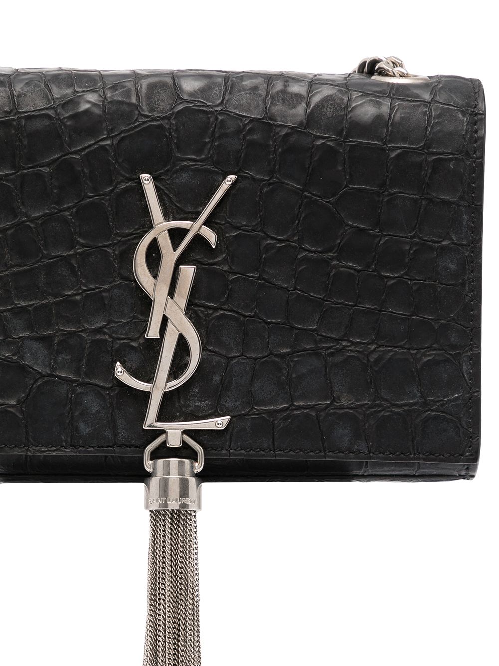 фото Yves saint laurent pre-owned сумка на плечо ysl с тиснением под кожу крокодила