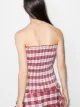 Molly Goddard Kim tartan frill tube top