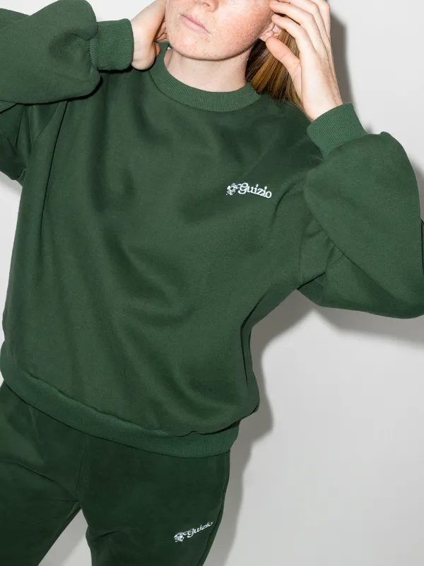 WakeorthoShops - neck Sweatshirt - equipment signature houndstooth print  shirt item - Danielle Guizio logo - embroidered crew