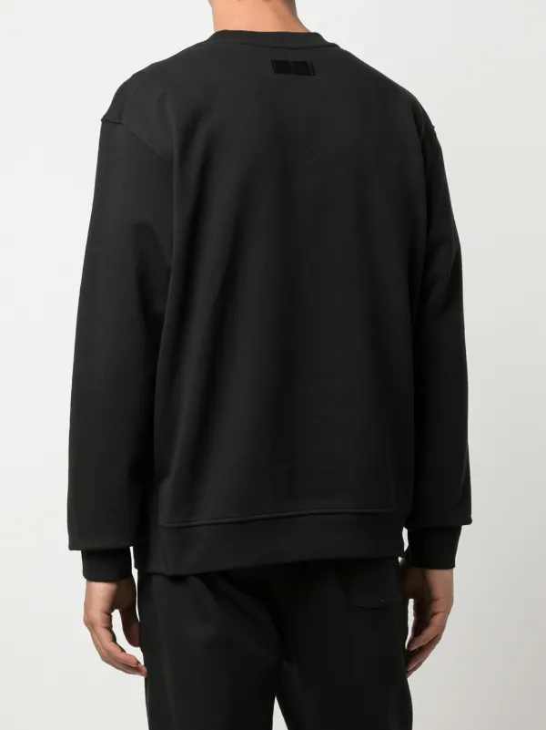【美品】3.1 Phillip Lim デザインスウェット 3.1 Phillip Lim Logo Patch Detail Sweatshirt | Black | FARFETCH