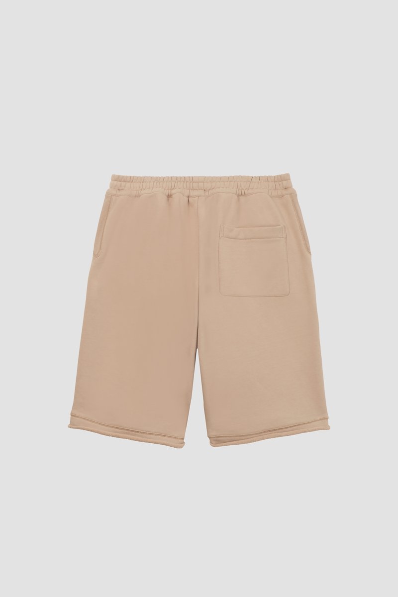 The Everyday Short-neutrals #0 The Everyday Short, Camel-tone knee-length track shorts from 3.1 PHILLIP LIM featuring elasticated drawstring waistband, two side zip-fastening pockets, rear patch pocket, straight leg, logo patch to the side and knee-length.- 6