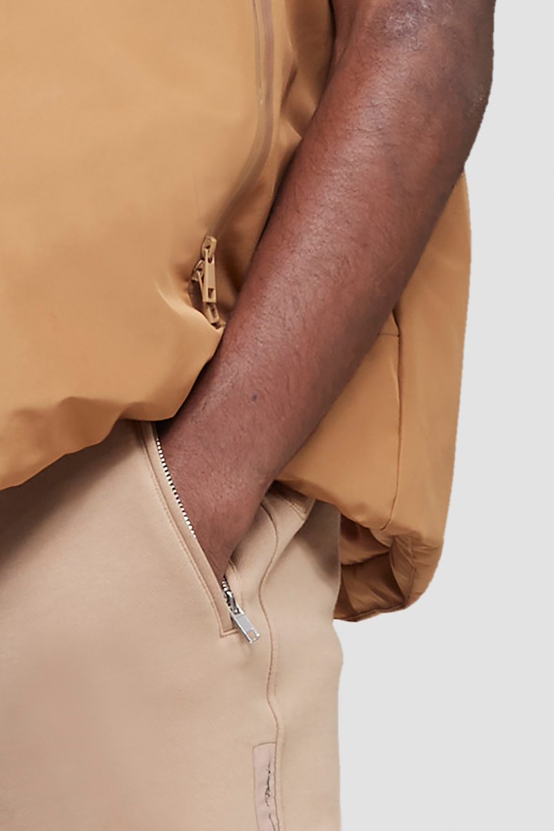 The Everyday Jogger-neutrals #0 The Everyday Jogger, Camel brown drawstring-waist track pants from 3.1 PHILLIP LIM featuring elasticated ankles, elasticated drawstring waistband, two side zip-fastening pockets and rear patch pocket.- 6
