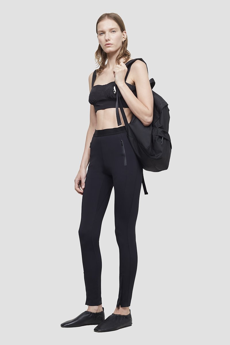 The Deconstructed Backpack-black #1 The Deconstructed Backpack, Black logo-patch Deconstructed backpack from 3.1 PHILLIP LIM featuring logo patch to the front, top zip fastening, two padded adjustable shoulder straps, single rounded top handle and front zip-fastening compartment.- 5