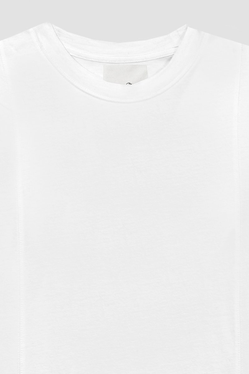 The Long Sleeve Essential Tee-white #0 The Long Sleeve Essential Tee, White cotton basic long-sleeve T-shirt from 3.1 PHILLIP LIM featuring jersey knit, logo patch to the side, crew neck, long sleeves and straight hem.- 6