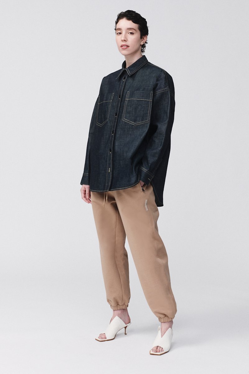 The Everyday Sweatpant-black #1 The Everyday Sweatpant, Black cotton drawstring-waist track pants from 3.1 PHILLIP LIM featuring jersey fleece, logo patch to the side, elasticated ankles, elasticated drawstring waistband and two side zip-fastening pockets.- 3