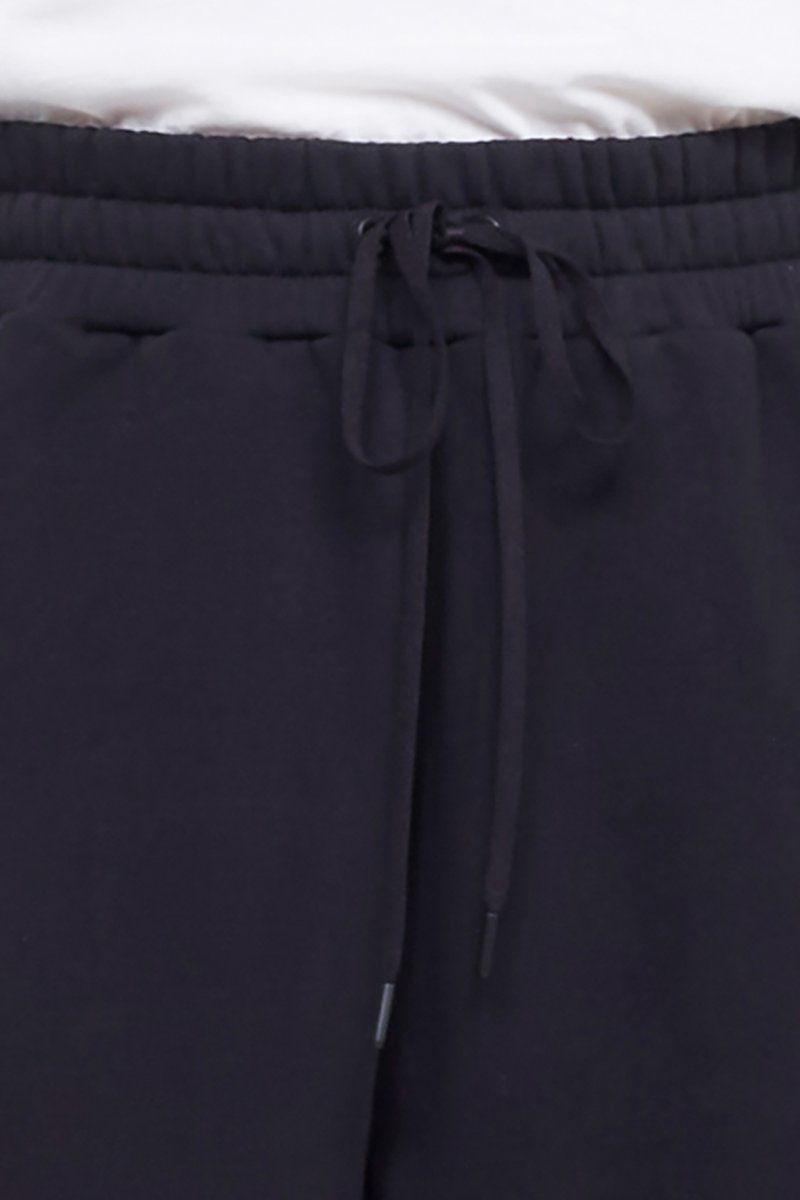 The Everyday Sweatpant-black #1 The Everyday Sweatpant, Black cotton drawstring-waist track pants from 3.1 PHILLIP LIM featuring jersey fleece, logo patch to the side, elasticated ankles, elasticated drawstring waistband and two side zip-fastening pockets.- 5