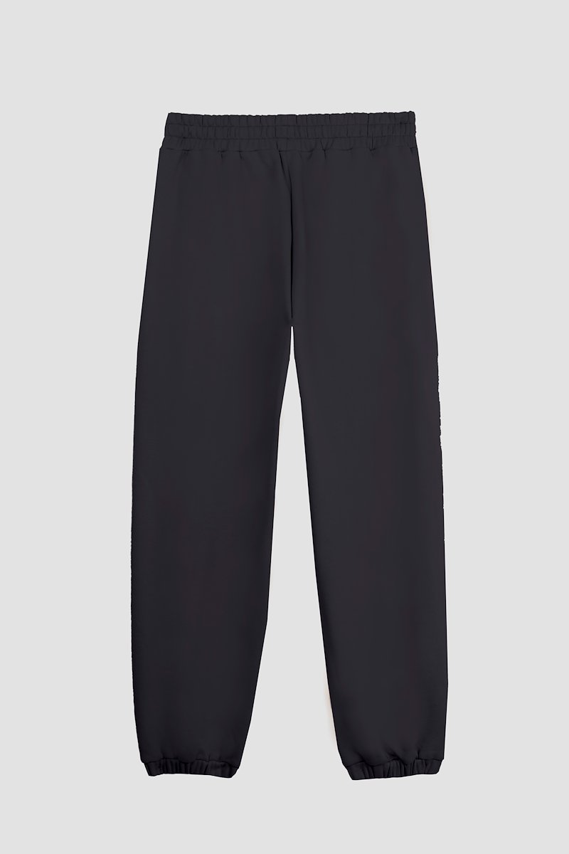 The Everyday Sweatpant-black #1 The Everyday Sweatpant, Black cotton drawstring-waist track pants from 3.1 PHILLIP LIM featuring jersey fleece, logo patch to the side, elasticated ankles, elasticated drawstring waistband and two side zip-fastening pockets.- 7