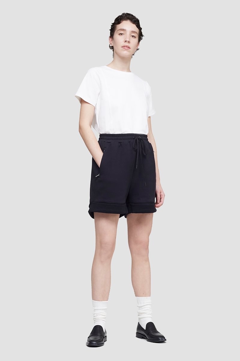 The Everyday Short-black #0 The Everyday Short, BLACK Natural (Veg)->Cotton EVERYDAY TERRY SHORTS from 3.1 Phillip Lim. - 0