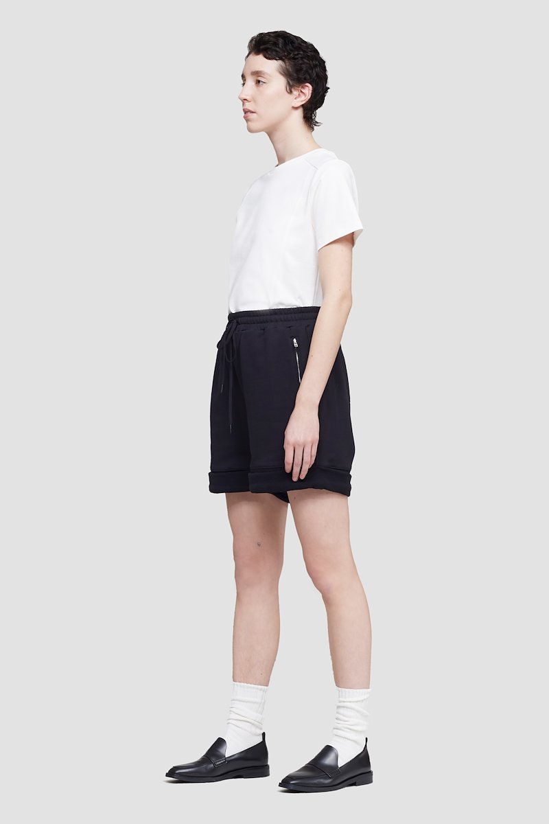 The Everyday Short-black #0 The Everyday Short, BLACK Natural (Veg)->Cotton EVERYDAY TERRY SHORTS from 3.1 Phillip Lim. - 2