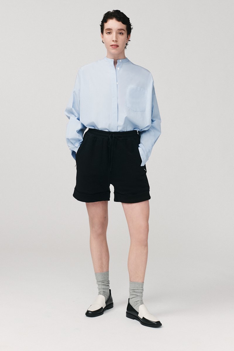 The Everyday Short-neutrals #1 The Everyday Short, Camel-brown cotton Everyday rolled cotton shorts from 3.1 PHILLIP LIM featuring logo patch to the side, elasticated drawstring waistband, two side slash pockets and rolled cuffs.- 1