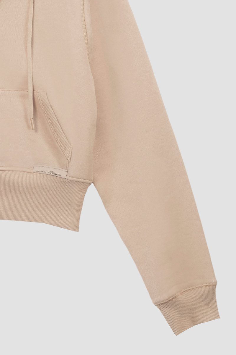 The Don’t Sweat It Zip-Up-neutrals #0 The Don’t Sweat It Zip-Up, Brown cotton drawstring-collar bomber jacket from 3.1 PHILLIP LIM featuring logo patch to the front, ribbed detailing, drawstring neck, front zip fastening, long sleeves, two front patch pockets and straight hem.- 8