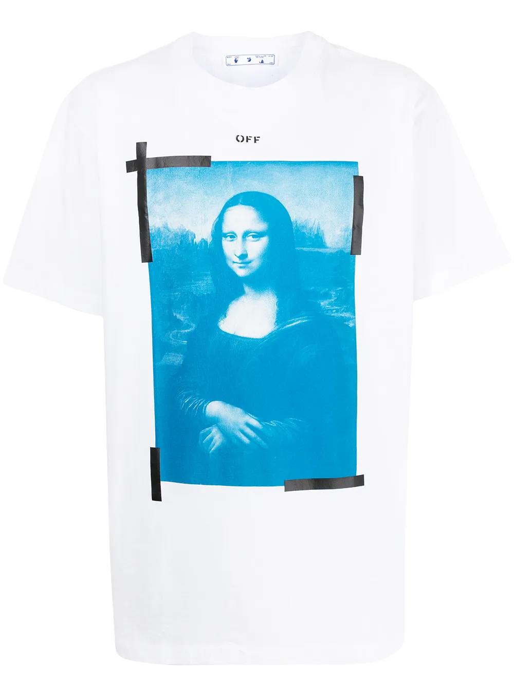 фото Off-white футболка mona lisa с графичным принтом