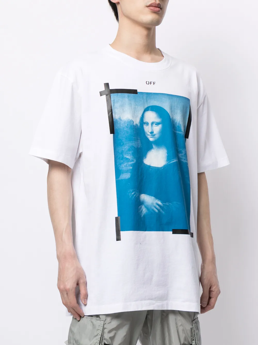 фото Off-white футболка mona lisa с графичным принтом