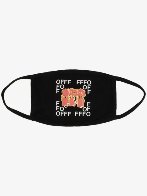 Off-White logo-print cotton face mask