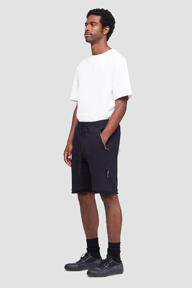 The Everyday Short-black #0 The Everyday Short, Black cotton Everyday terry shorts from 3.1 PHILLIP LIM featuring elasticated drawstring waistband, two side zip-fastening pockets, rear patch pocket and rolled trim.- 2