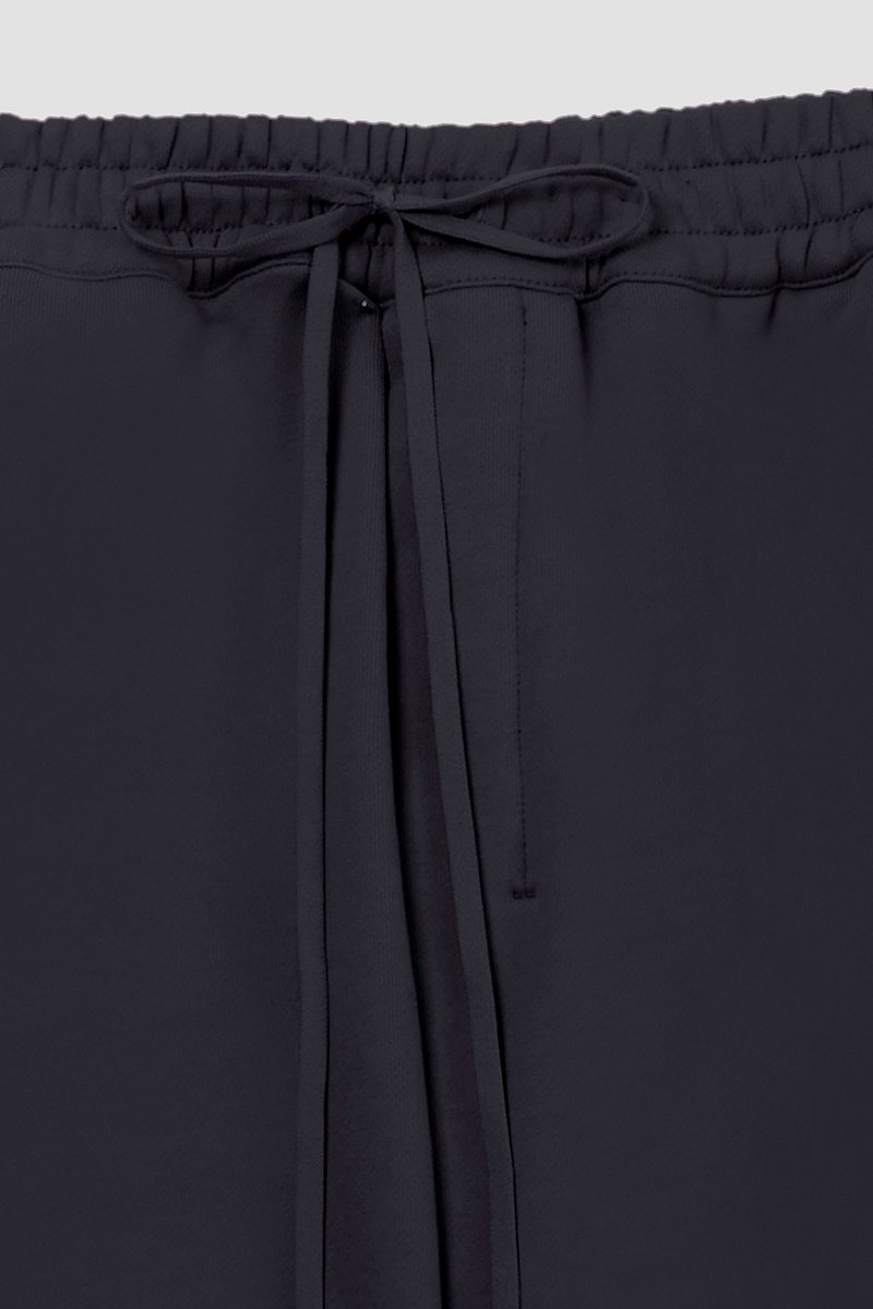The Everyday Short-black #0 The Everyday Short, Black cotton Everyday terry shorts from 3.1 PHILLIP LIM featuring elasticated drawstring waistband, two side zip-fastening pockets, rear patch pocket and rolled trim.- 4