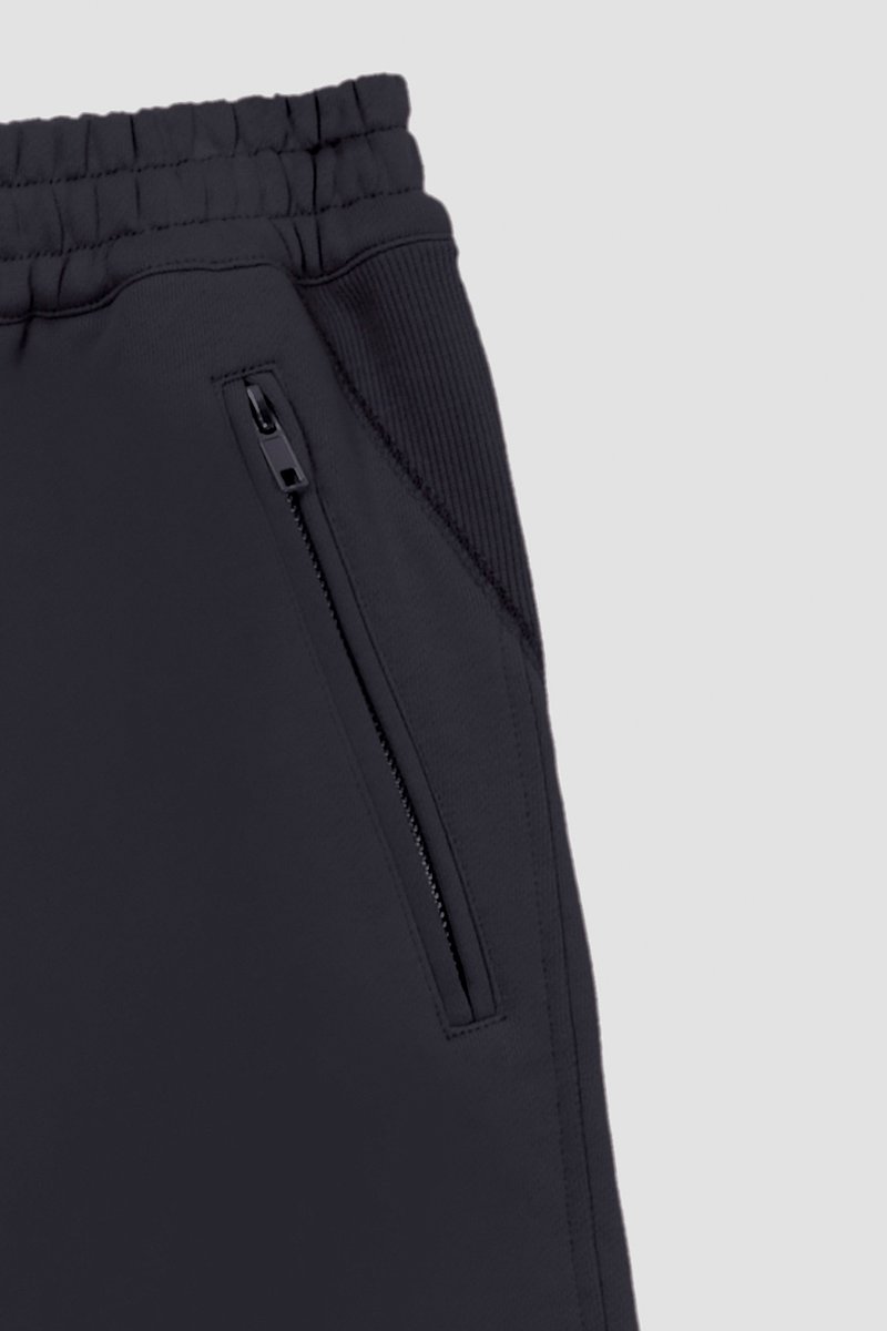 The Everyday Short-black #1 The Everyday Short, Black cotton Everyday terry shorts from 3.1 PHILLIP LIM featuring elasticated drawstring waistband, two side zip-fastening pockets, rear patch pocket and rolled trim.- 7