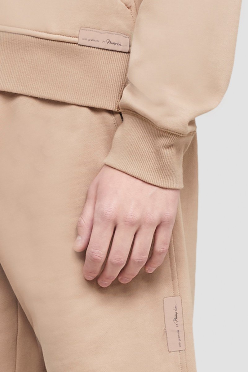 The Everyday Bomber-neutrals #0 The Everyday Bomber, Camel brown cotton Everyday cotton bomber jacket from 3.1 PHILLIP LIM featuring ribbed band collar, front zip fastening, long sleeves, two side welt pockets and ribbed hem.- 4