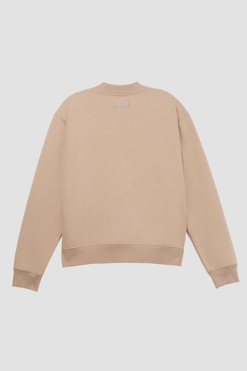 The Everyday Bomber-neutrals #0 The Everyday Bomber, Camel brown cotton Everyday cotton bomber jacket from 3.1 PHILLIP LIM featuring ribbed band collar, front zip fastening, long sleeves, two side welt pockets and ribbed hem.- 6