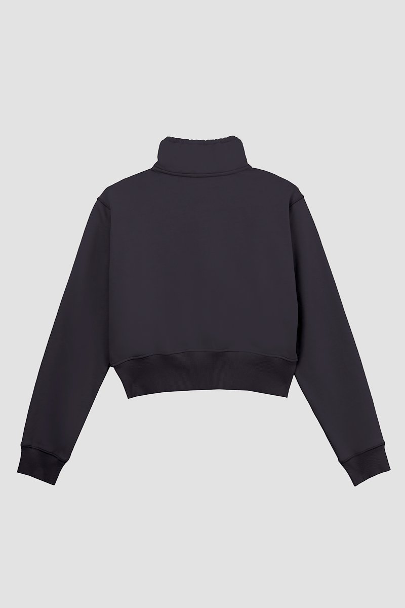Don’t Sweat It zip-up jacket-black #0 Don’t Sweat It zip-up jacket, Black cotton Don’t Sweat It zip-up jacket from 3.1 PHILLIP LIM featuring stand-up collar, drawstring neck, front zip fastening, long sleeves, ribbed cuffs and ribbed hem.- 8