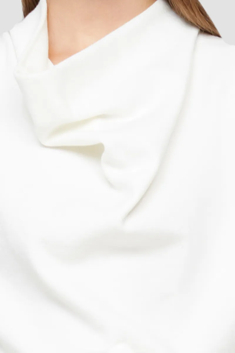 Cowl Neck Tank Top in white | 3.1 