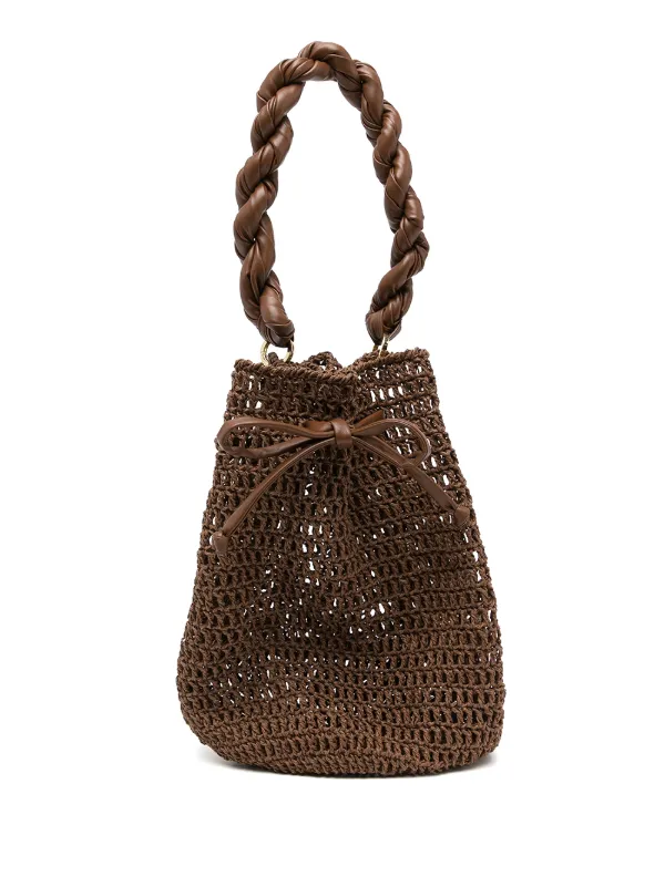 straw bucket purse