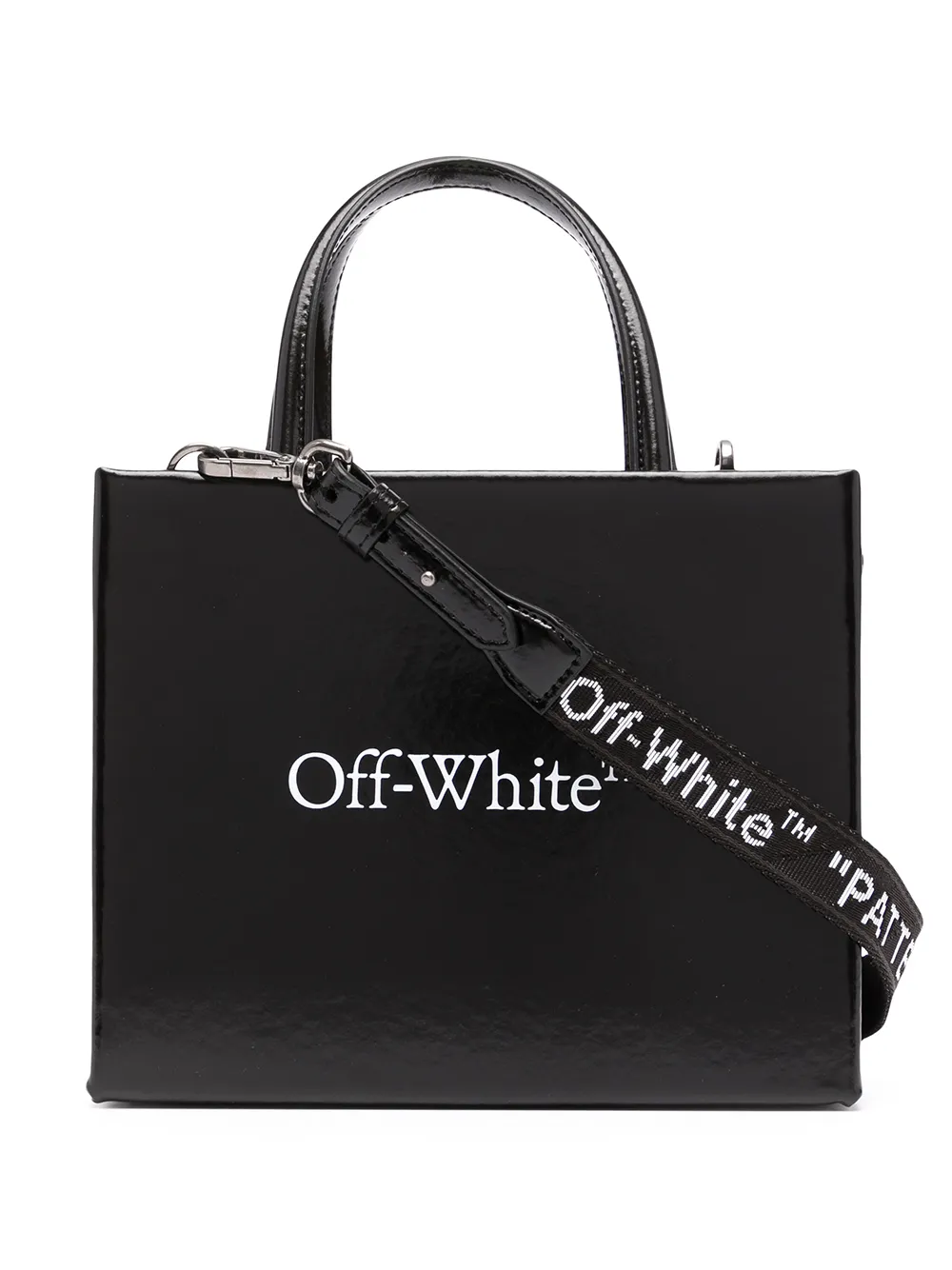 фото Off-white сумка-тоут mini box с логотипом