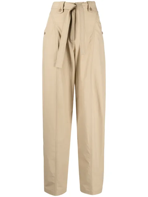 Kenzo tied-waist cropped trousers