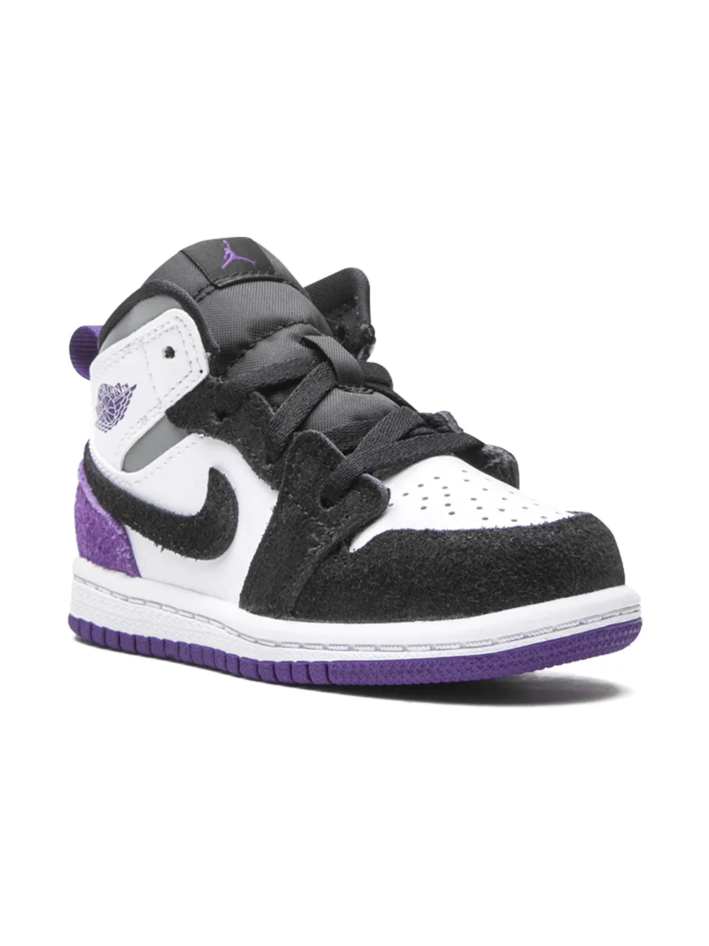 фото Jordan kids кроссовки air jordan 1 mid se purple suede