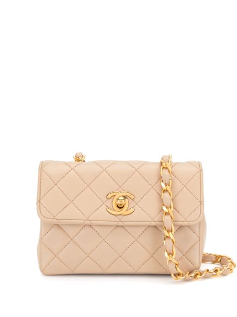 CHANEL 1990 diamond-quilted mini bag Women