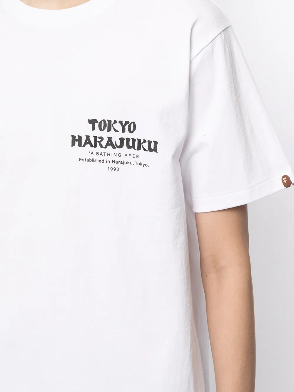 фото A bathing ape® футболка с графичным принтом